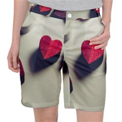 Valentine Day Heart 3d Pocket Shorts by artworkshop