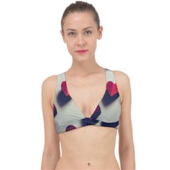 Valentine Day Heart 3d Classic Banded Bikini Top by artworkshop