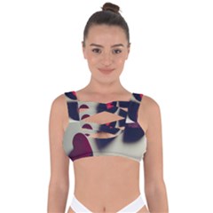 Valentine Day Heart 3d Bandaged Up Bikini Top by artworkshop