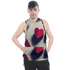 Valentine Day Heart 3d Men s Sleeveless Hoodie