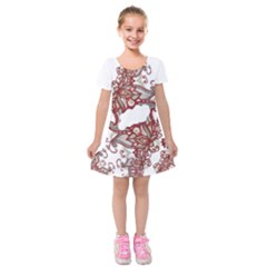 Im Fourth Dimension Instaforex Kids  Short Sleeve Velvet Dress