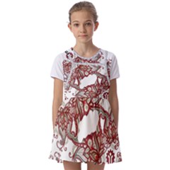 Im Fourth Dimension Instaforex Kids  Short Sleeve Pinafore Style Dress