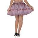 Pink Chiffon Cotton Candy Frills Velvet Skater Skirt View2