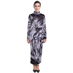 Iron Slide Turtleneck Maxi Dress by MRNStudios