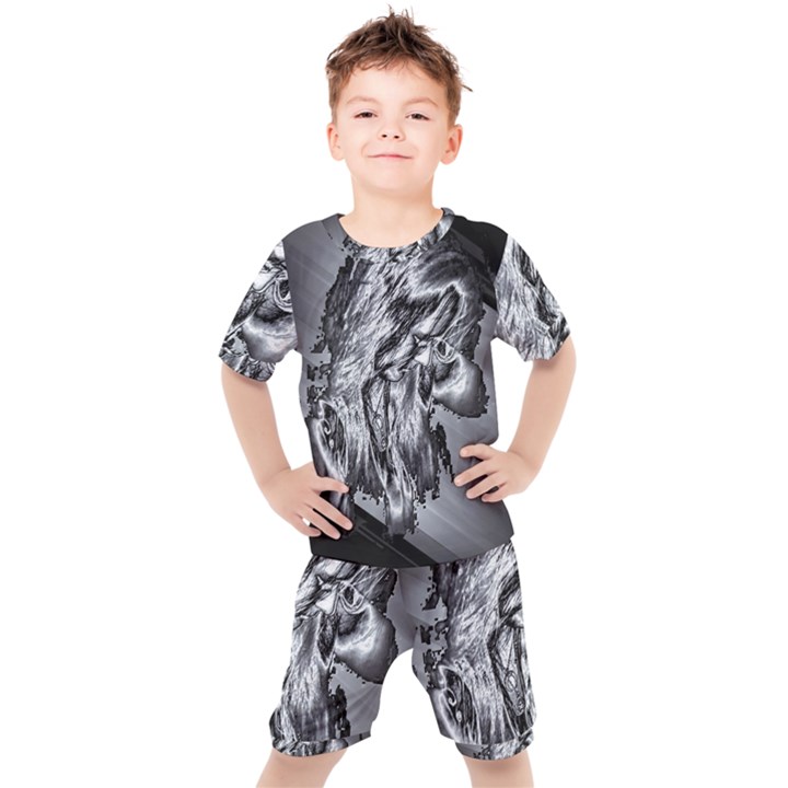 Iron Slide Kids  Tee and Shorts Set