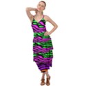 Colorful Zebra Layered Bottom Dress View1