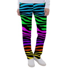 Colorful Zebra Women s Casual Pants