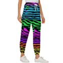 Colorful Zebra Cropped Drawstring Pants View3