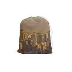 Buenos Aires City Aerial View002 Drawstring Pouch (medium)