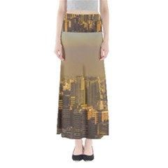 Buenos Aires City Aerial View002 Full Length Maxi Skirt