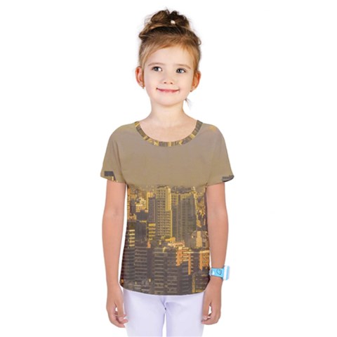 Buenos Aires City Aerial View002 Kids  One Piece Tee by dflcprintsclothing