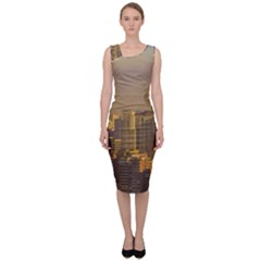 Buenos Aires City Aerial View002 Sleeveless Pencil Dress by dflcprintsclothing