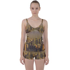 Buenos Aires City Aerial View002 Tie Front Two Piece Tankini by dflcprintsclothing