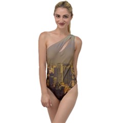 Buenos Aires City Aerial View002 To One Side Swimsuit by dflcprintsclothing