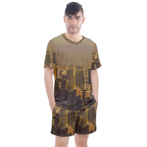 Buenos Aires City Aerial View002 Men s Mesh Tee And Shorts Set by dflcprintsclothing