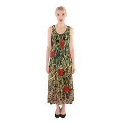 Valentine Day Heart Forest Sleeveless Maxi Dress by artworkshop