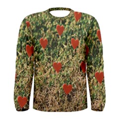 Valentine Day Heart Forest Men s Long Sleeve Tee by artworkshop