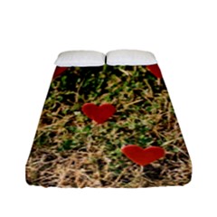 Valentine Day Heart Forest Fitted Sheet (full/ Double Size) by artworkshop