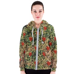 Valentine Day Heart Forest Women s Zipper Hoodie by artworkshop