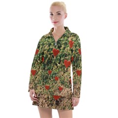 Valentine Day Heart Forest Women s Long Sleeve Casual Dress by artworkshop