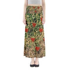 Valentine Day Heart Forest Full Length Maxi Skirt by artworkshop