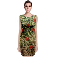 Valentine Day Heart Forest Sleeveless Velvet Midi Dress by artworkshop