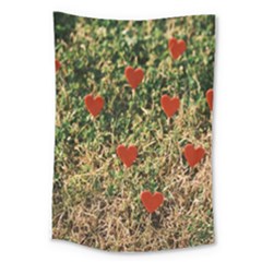 Valentine Day Heart Forest Large Tapestry