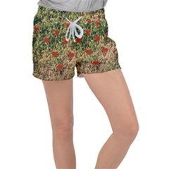 Valentine Day Heart Forest Velour Lounge Shorts by artworkshop