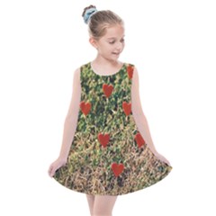 Valentine Day Heart Forest Kids  Summer Dress by artworkshop