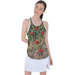 Valentine Day Heart Forest Racer Back Mesh Tank Top by artworkshop