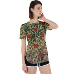 Valentine Day Heart Forest Perpetual Short Sleeve T-shirt by artworkshop