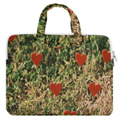 Valentine Day Heart Forest Macbook Pro 13  Double Pocket Laptop Bag by artworkshop