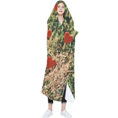 Valentine Day Heart Forest Wearable Blanket