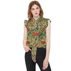 Valentine Day Heart Forest Frill Detail Shirt by artworkshop