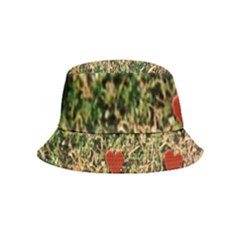 Valentine Day Heart Forest Inside Out Bucket Hat (kids) by artworkshop