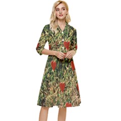 Valentine Day Heart Forest Classy Knee Length Dress by artworkshop