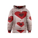 Valentine Day Heart Love Logo Kids  Pullover Hoodie View1