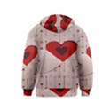 Valentine Day Heart Love Logo Kids  Pullover Hoodie View2