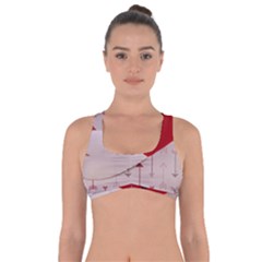 Valentine Day Heart Love Logo Got No Strings Sports Bra by artworkshop