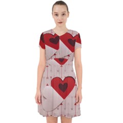 Valentine Day Heart Love Logo Adorable In Chiffon Dress by artworkshop