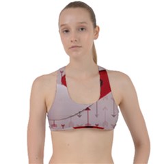 Valentine Day Heart Love Logo Criss Cross Racerback Sports Bra by artworkshop