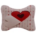 Valentine Day Heart Love Logo Velour Seat Head Rest Cushion View1