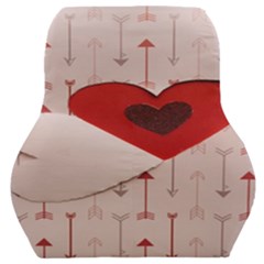 Valentine Day Heart Love Logo Car Seat Back Cushion  by artworkshop