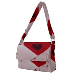 Valentine Day Heart Love Logo Full Print Messenger Bag (s) by artworkshop