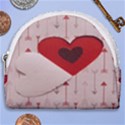 Valentine Day Heart Love Logo Horseshoe Style Canvas Pouch View1