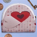 Valentine Day Heart Love Logo Horseshoe Style Canvas Pouch View2