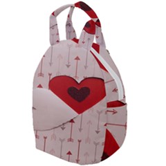 Valentine Day Heart Love Logo Travel Backpacks by artworkshop