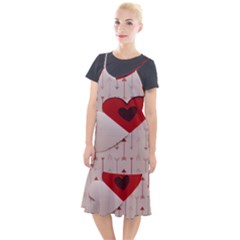 Valentine Day Heart Love Logo Camis Fishtail Dress by artworkshop