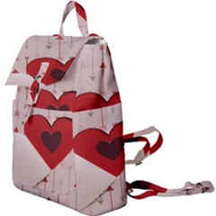 Valentine Day Heart Love Logo Buckle Everyday Backpack by artworkshop