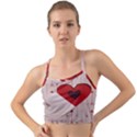 Valentine Day Heart Love Logo Mini Tank Bikini Top View1